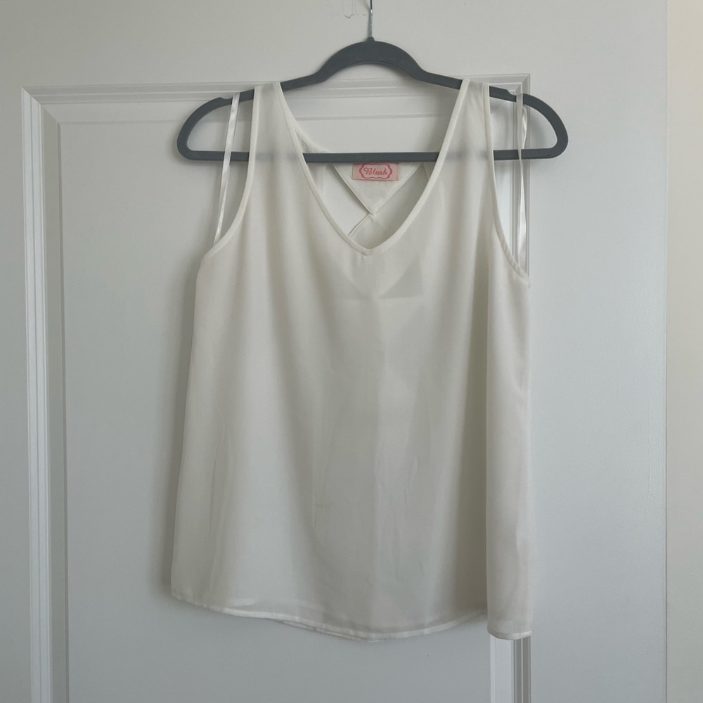 Tank top with back detail